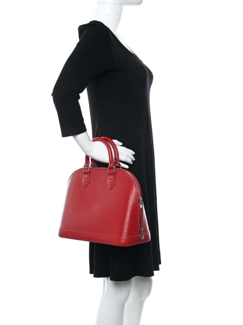 LOUIS VUITTON Epi Alma PM Bag Red - Picture 8 of 14